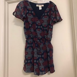 Mimi Chica blue, red, and white romper